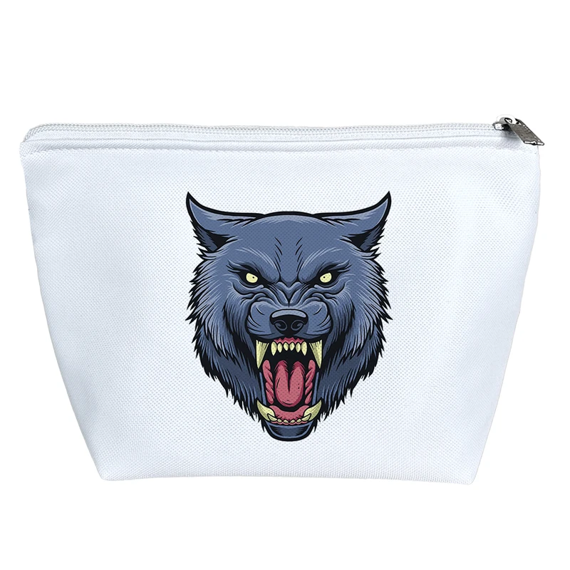 کیف لوازم آرایش دخترانه خندالو مدل سر گرگ کد 6275