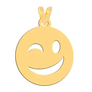 آویز گردنبند طلا 18 عیار زنانه فرشته مدل صورتک WNL-000614