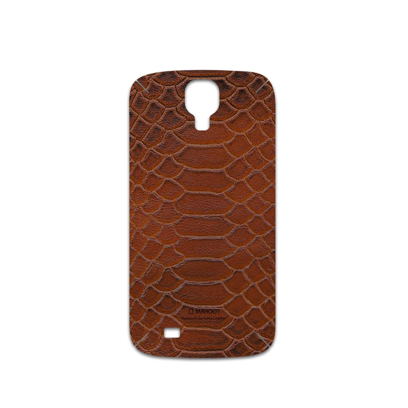 برچسب پوششی ماهوت مدل Brown-Snake-Leather مناسب برای گوشی موبایل سامسونگ Galaxy S4
