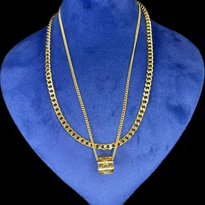 گردنبند زنانه مدل دولاین