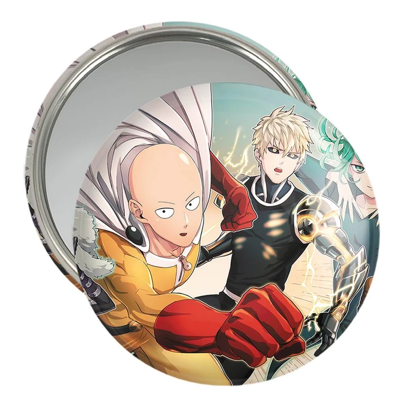 آینه جیبی خندالو مدل انیمه مرد تک مشتی One Punch Man  کد 10526