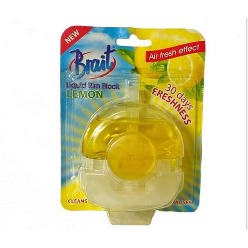 ژل جرمگیر توالت فرنگی برایت مدل LEMON حجم 55 میل