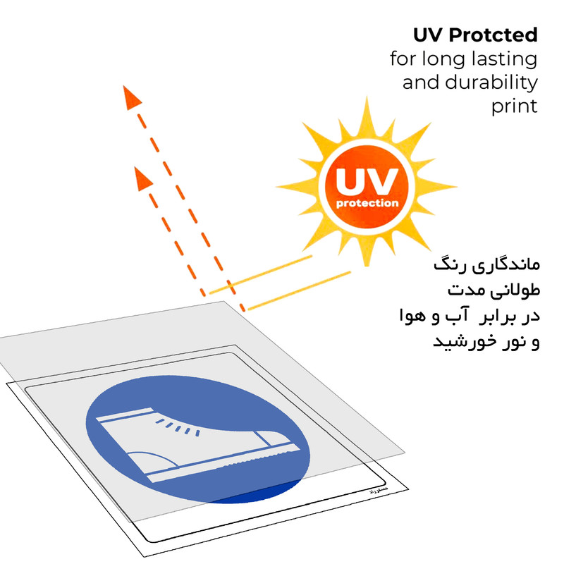 برچسب ایمنی مستر راد طرح از کفش ایمنی استفاده کنید مدل HSE-OSHA-024