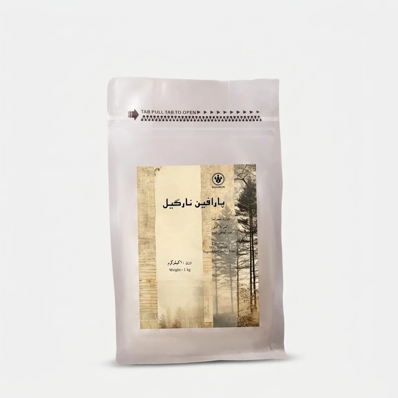 پارافین جامد شمع مدل معطر نارگیل وزن ۱ کیلوگرم