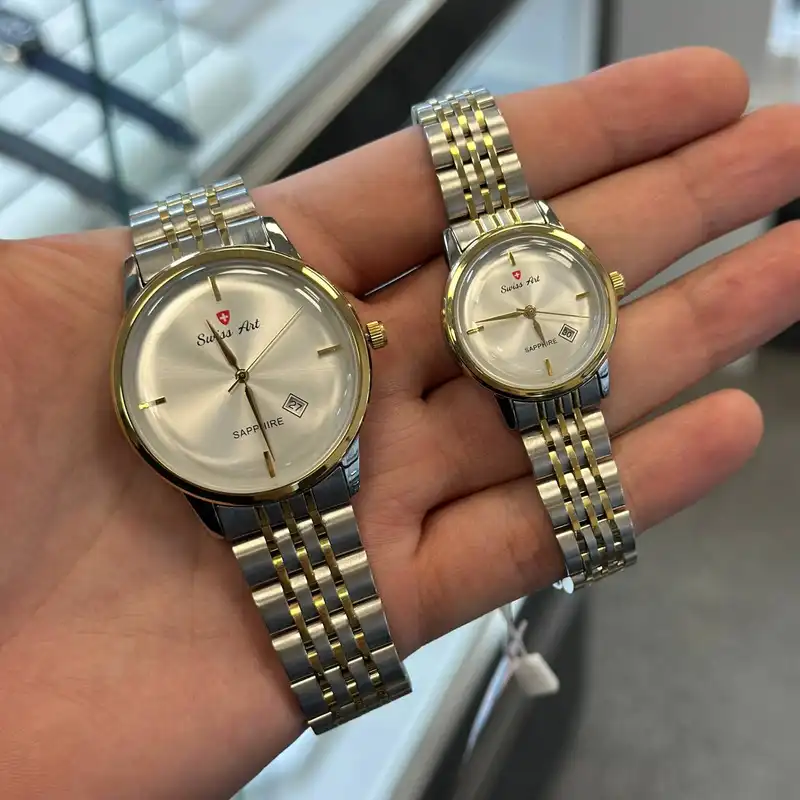 ست ساعت مچی عقربه ای زنانه و مردانه سوئیس آرت مدل 920050-49