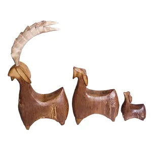 مجسمه مدل بز کوهی مجموعه 3 عددی