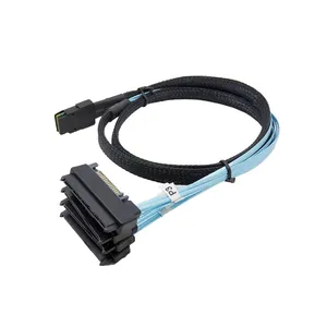 کابل تبدیل Mini SAS SFF-8087 به چهار پورت 29pin SFF-8482 با تغذیه ساتا 15 پین اسمارطور مدل SM275
