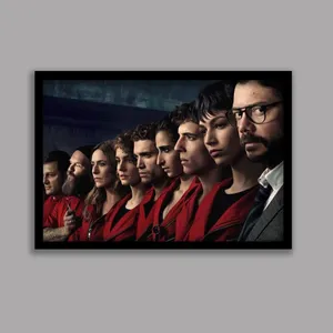 تابلو مدل سریال خانه کاغذی Money Heist کد LA-G10634-2