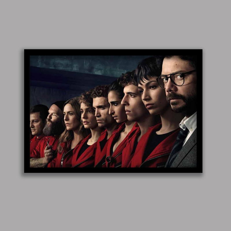 تابلو مدل سریال خانه کاغذی Money Heist کد LA-G10634-2