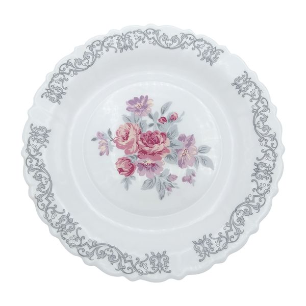 بشقاب غذاخوری پارس اپال مدل نرگس کد P بسته 6 عددی