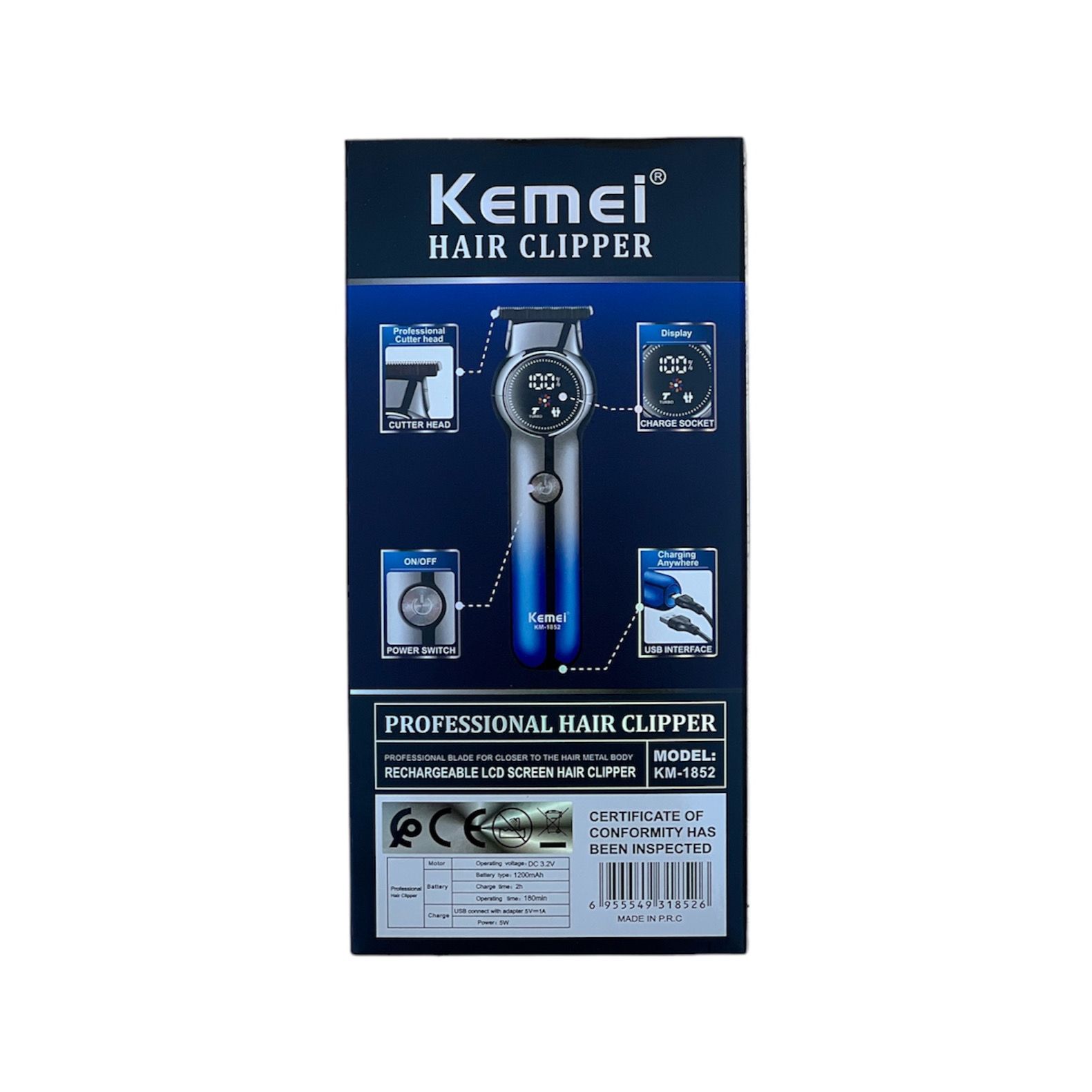 ماشین اصلاح موی صورت کیمی مدل KM-1852 -  - 8