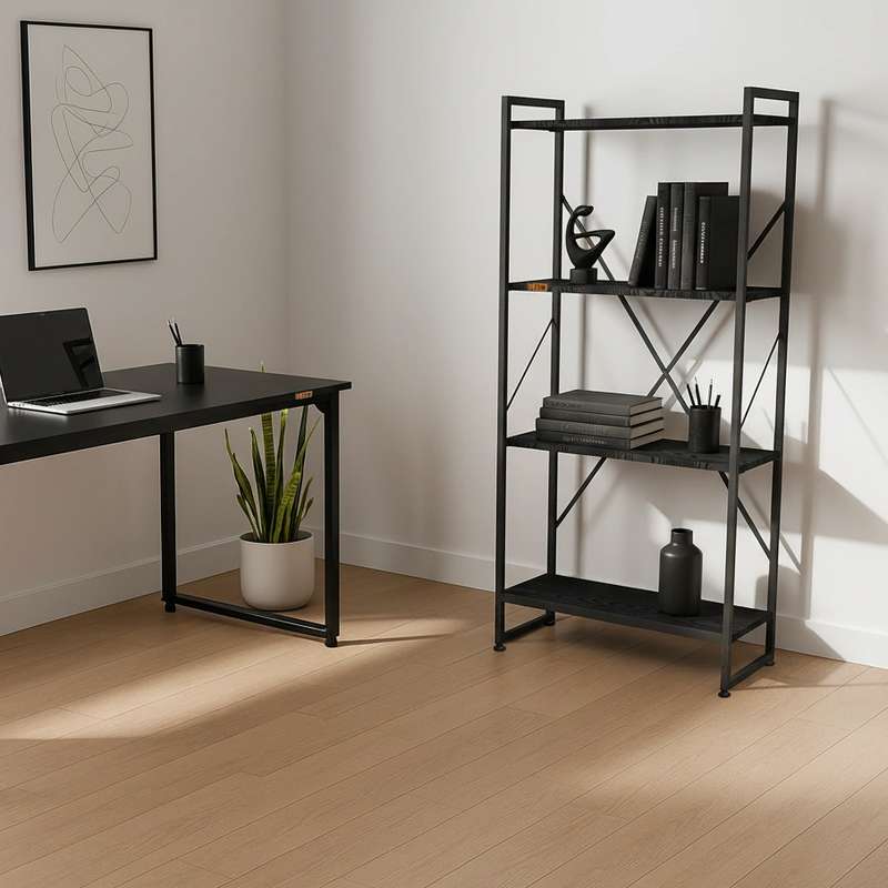 کتابخانه چهار طبقه دیزم مدل مونتاژی LIB_60×140_B