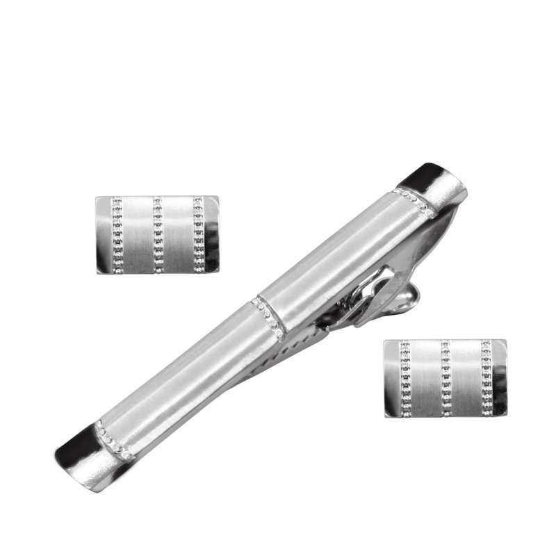 ست دکمه سردست و گیره کراوات مردانه کد 04-9 ست دکمه سردست و گیره کراوات مردانه کد 04-9