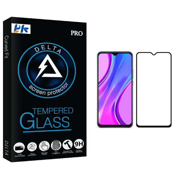 محافظ صفحه نمایش پی کی مدل Delta Glass مناسب برای گوشی موبایل شیائومی Redmi 9