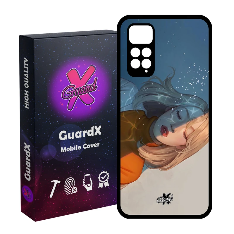 کاور گارد ایکس طرح Girl مدل Glass10013 مناسب برای گوشی موبایل شیائومی Redmi Note 11S/ Note 11 4G