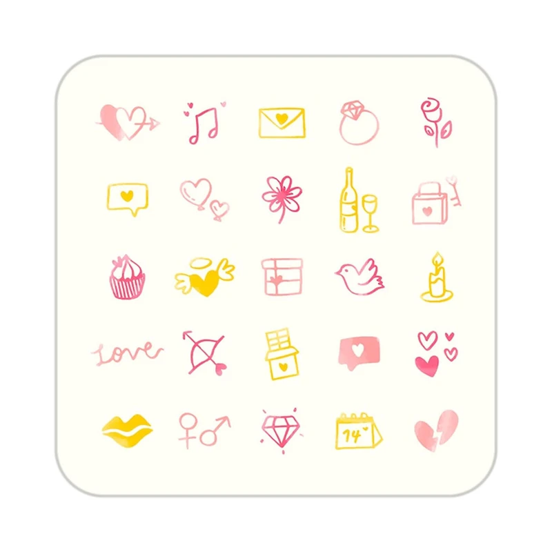 زیر لیوانی کاکتی طرح عاشقانه مدل mp36724