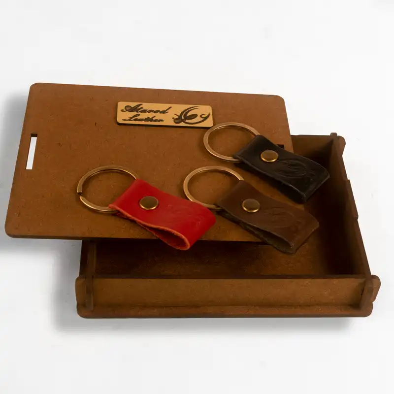 جاکلیدی چرم عطارد مدل طبیعی کد C11 مجموعه 3 عددی