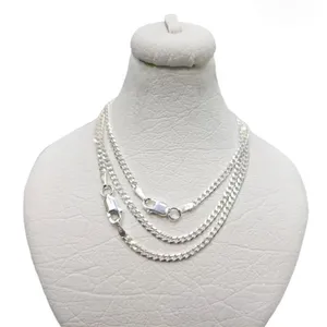 زنجیر نقره مردانه مدل کارتیر roz6 ایتالیا