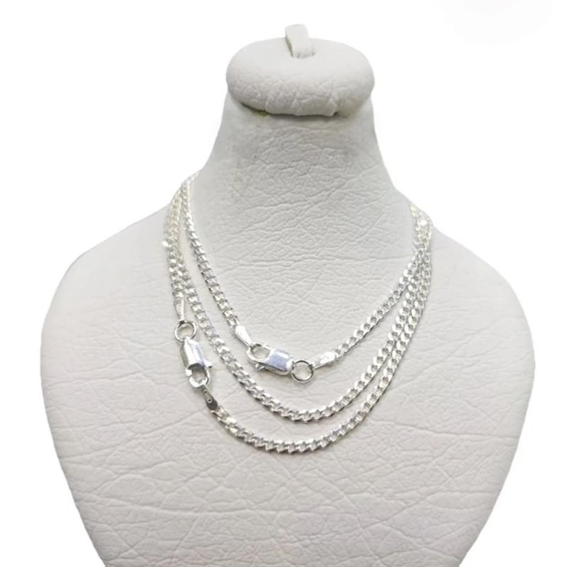 زنجیر نقره مردانه مدل کارتیر roz6 ایتالیا