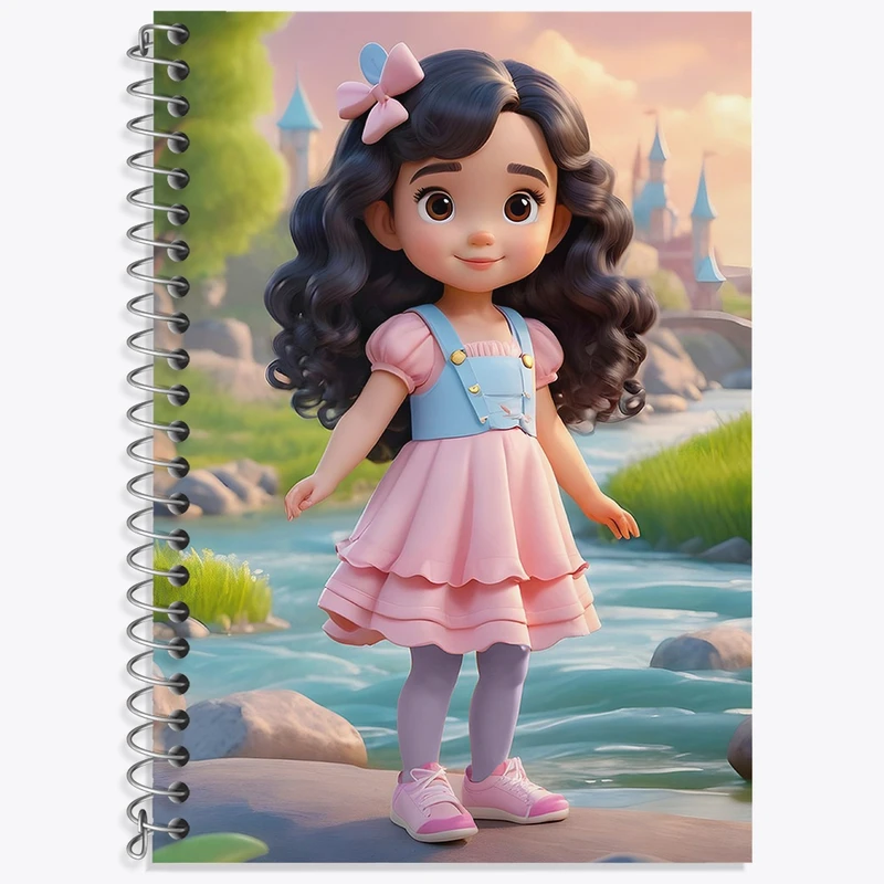 دفتر لغت 50 برگ خندالو طرح دخترانه کد N1423