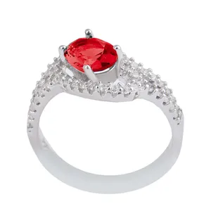 انگشتر نقره زنانه بازرگانی میلادی مدل اونیکس تراش جواهری رکاب رادیوم کد AWR_1120