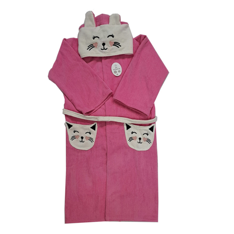 حوله پالتویی کودک موردوم مدل دو رنگ سایز 100x90سانتی متر