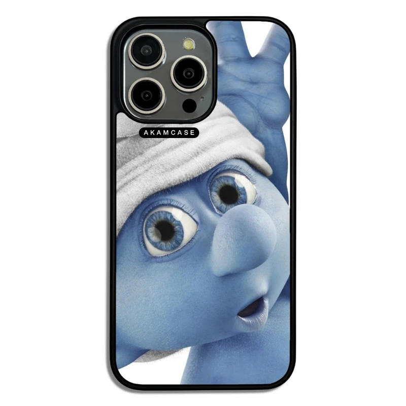 کاور آکام مدل AMC-WA15PROMAX-SMURFS-2 مناسب برای گوشی موبایل اپل iPhone 15 Pro Max