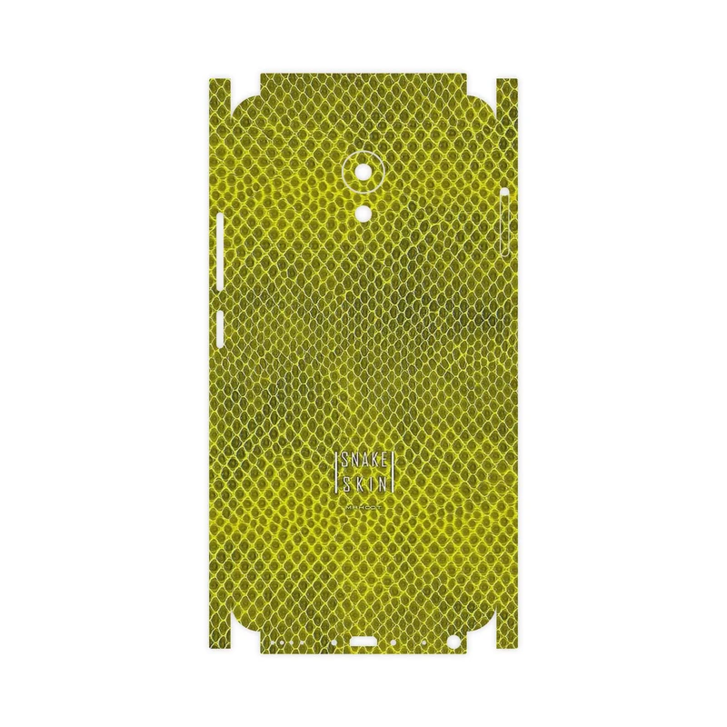 برچسب پوششی ماهوت مدل Yellow Snake Skin-FullSkin مناسب برای گوشی موبایل میزو M5