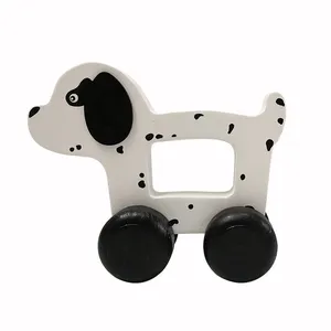 اسباب بازی چوبی مدل سگ ماشینی MKids48-3B