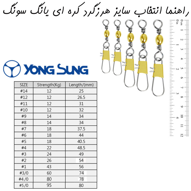 هرزگرد ماهیگیری یانگ سانگ مدل BRAS-1 سایز 3.0 بسته 5 عددی