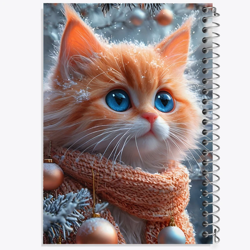 دفتر شطرنجی 50 برگ خندالو طرح گربه بامزه کد F8146