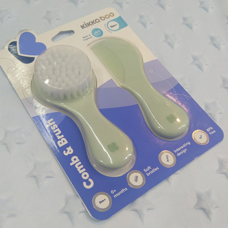 ست برس و شانه نوزاد کیکابو مدل Picko