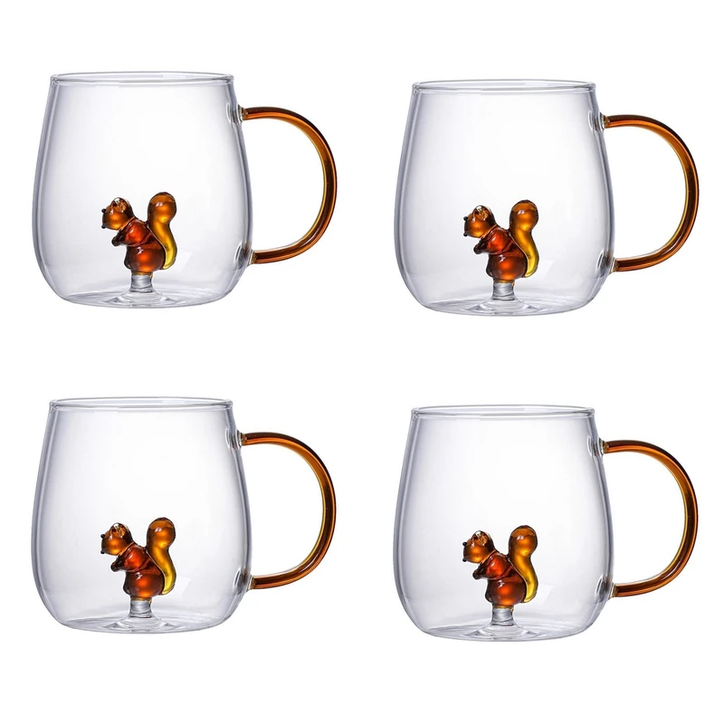 لیوان مدل داخل سنجاب بروسیلیکات کد 1369n 39 بسته چهار عددی