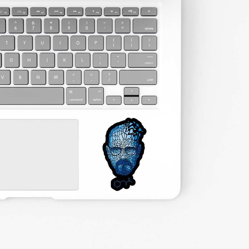 استیکر لپ تاپ و موبایل بووم طرح سریال Breaking Bad مدل Crystal Blue کد WR20