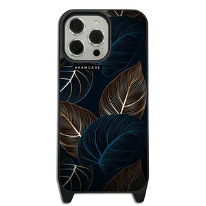 AKAM AMCWLA15PROMAX-LEAVES8 Cover For Apple iPhone 15 Pro Max