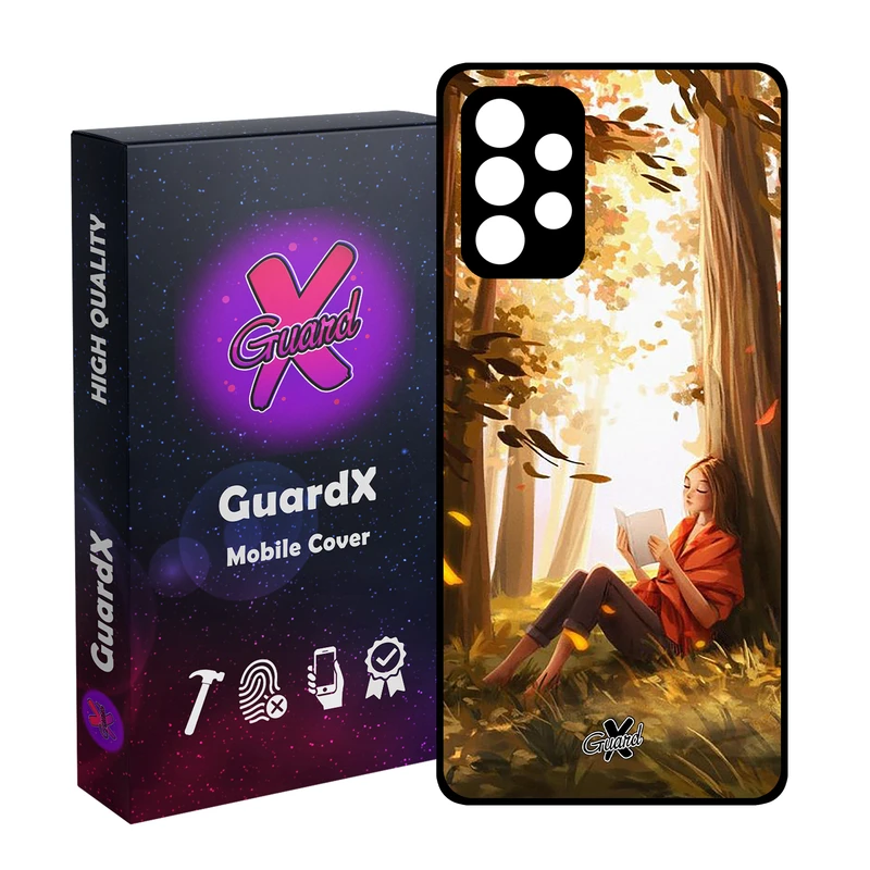 کاور گارد ایکس طرح دختر مدل Glass10276 مناسب برای گوشی موبایل سامسونگ Galaxy A32 4G