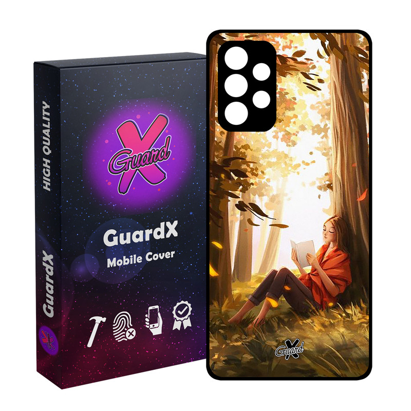 کاور گارد ایکس طرح دختر مدل Glass10276 مناسب برای گوشی موبایل سامسونگ Galaxy A72