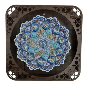 بشقاب میناکاری کد B1107