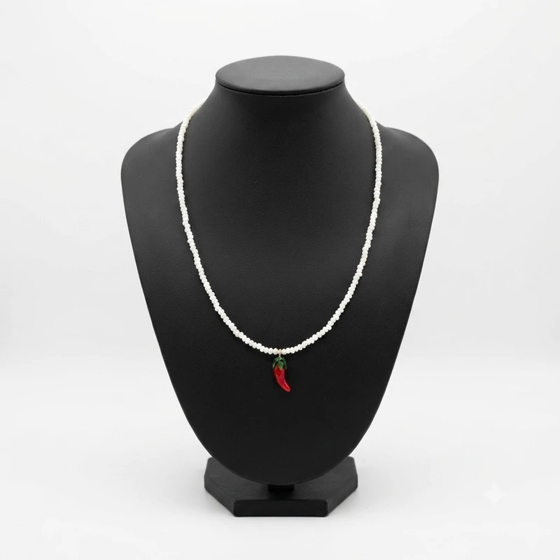 گردنبند زنانه مدل فلفل