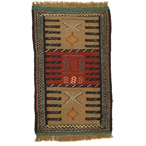  گلیم دستبافت نیم متری مدل خراسان کد 140927