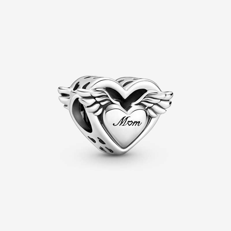 آویز گردنبند نقره زنانه پاندورا مدل Angel Wing Mom
