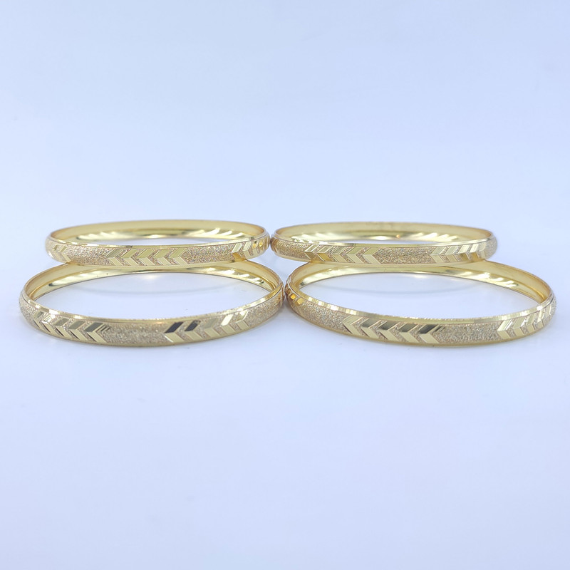 النگو زنانه مدل طلا روس ظریف کد VGL011-2 بسته 4 عددی