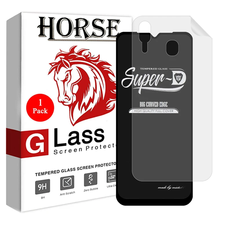  محافظ صفحه نمایش هورس مدل 2SN-Glass مناسب برای گوشی موبایل سامسونگ Galaxy M20 به همراه محافظ پشت گوشی