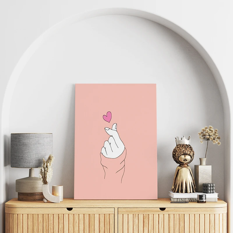 تابلو شاسی مدل قلب انگشتی کد S130024