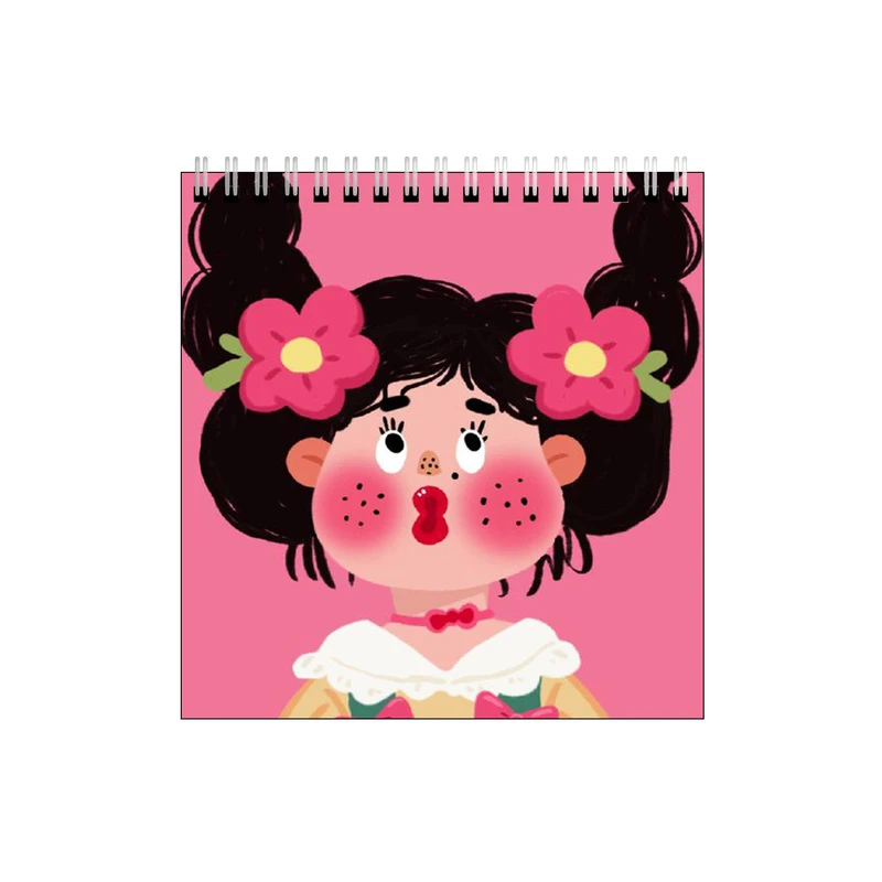 دفتر طراحی طرح دختر لب غنچه ای کد 0227770