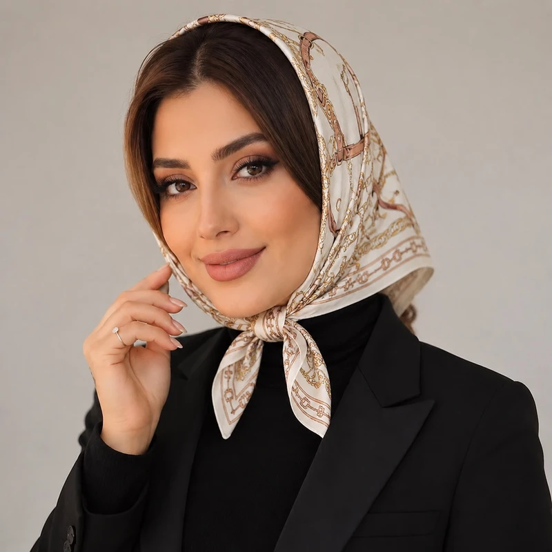 مینی‌اسکارف زنانه مدل کمربند و زنجیر E30