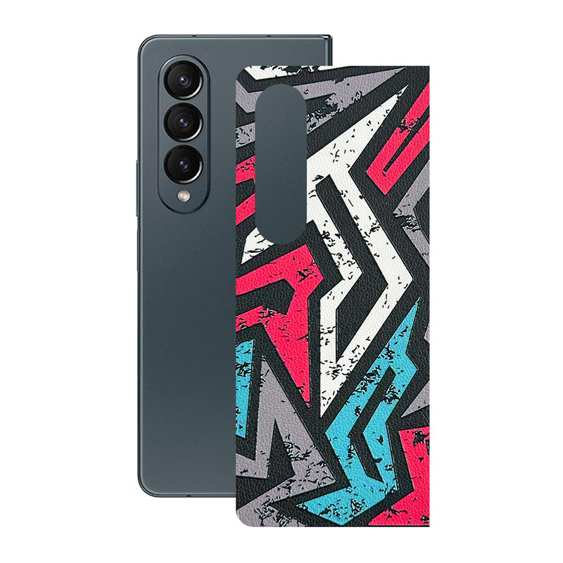برچسب پوششی ریمکس مدل Leth طرح گرافیکی مناسب برای گوشی موبایل سامسونگ Galaxy Z Fold4