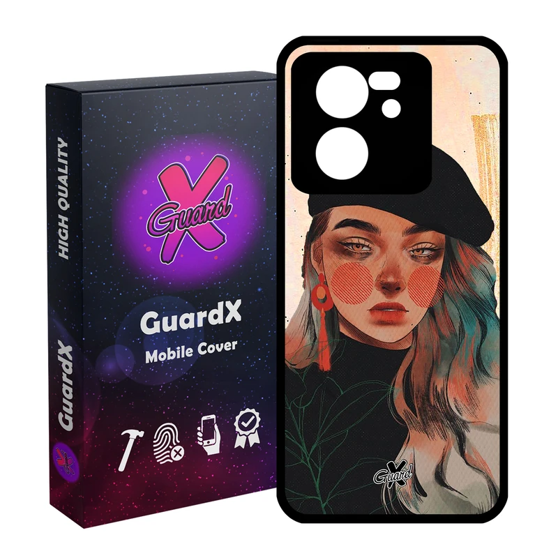 کاور گارد ایکس طرح Girl مدل Glass10321 مناسب برای گوشی موبایل شیائومی 13T/13T Pro/Redmi K60 Ultra