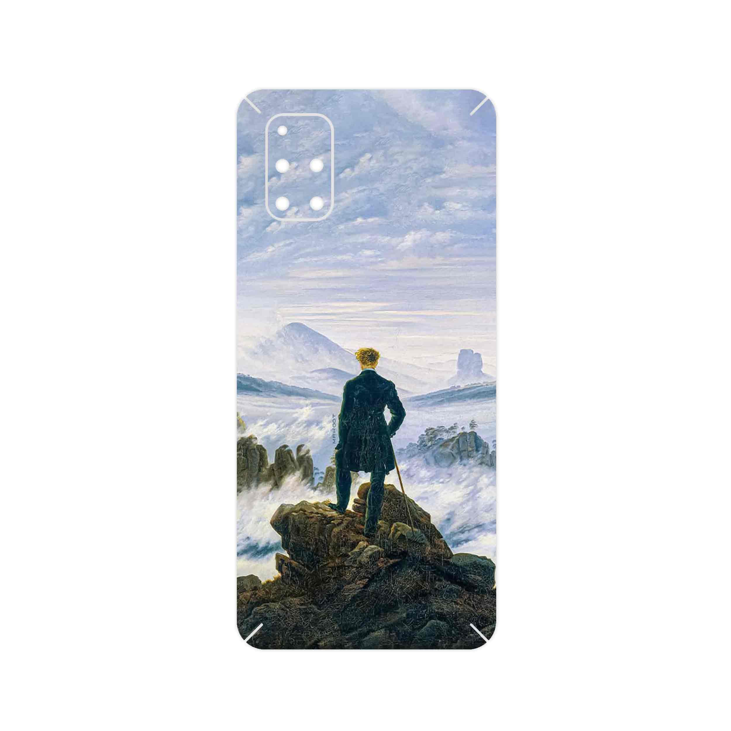 برچسب پوششی ماهوت مدل Wanderer above the Sea of Fog مناسب برای گوشی موبایل سامسونگ Galaxy M51