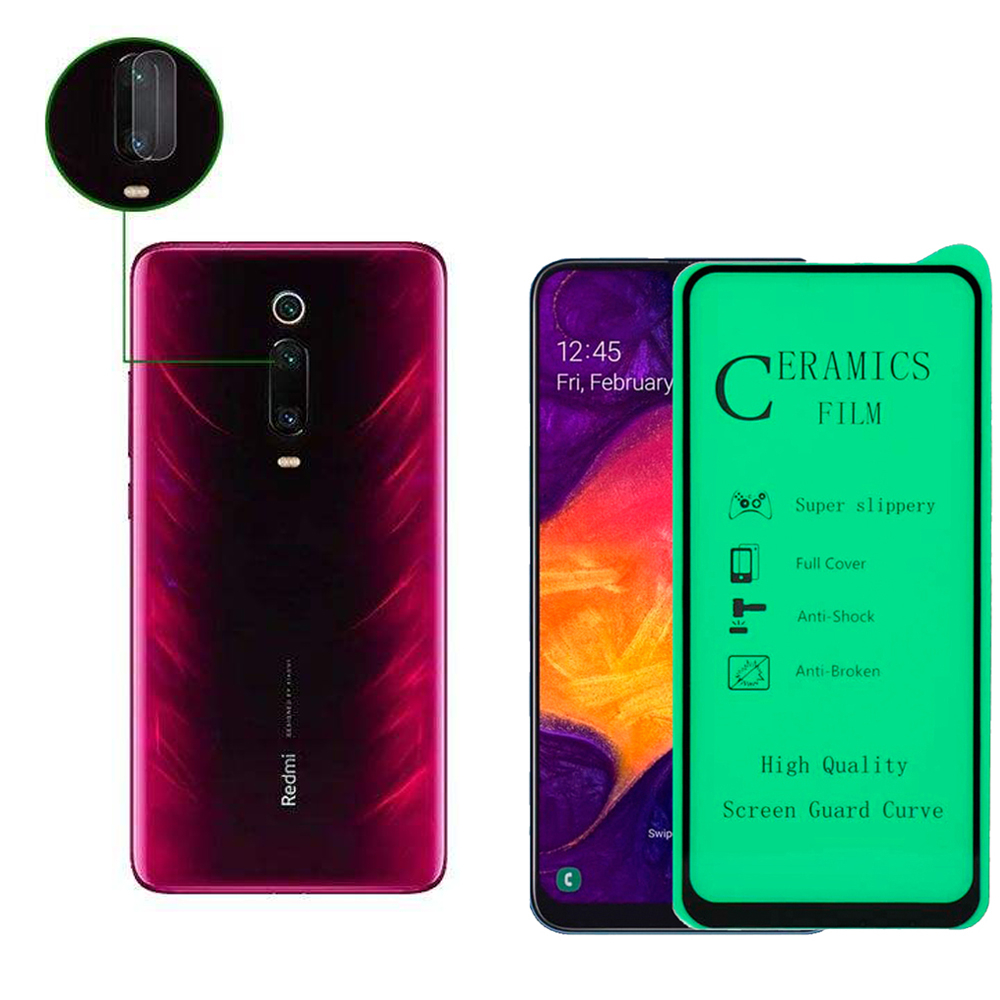 محافظ صفحه نمایش لئو مدل GCGLNZ_M9T_2 مناسب برای گوشی موبایل شیائومی MI9T/K20/K20PRO به همراه محافظ لنز دوربین